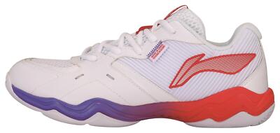 Li-Ning Unisex Badmintonschuh Schallwelle II weiß/rot Hallenschuh Indoor - NEU