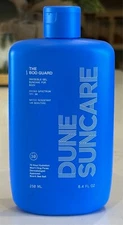 Dune The Bod Guard Sunscreen SPF 30 72 Hour Hydration Vegan 8.4oz/250mL Exp 6/27