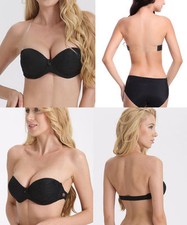 Multiway Add 2 Cup Supper Padded Push Up Bra Strapless Underwear Size sujetador