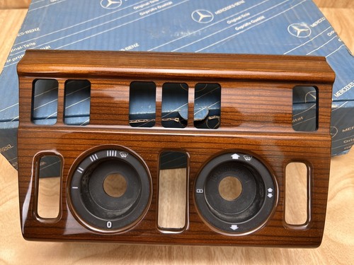 NOS A1246804339 W124 CLIMATE CONTROL PANEL WOOD TRIM ZERBANO 6 SWITCH OEM NEW - Picture 5 of 8