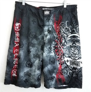 skull swim shorts