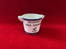 Louis Roederer Kristall Champagner Keramik Miniatur Eiskübel/Topf - selten