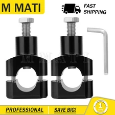 2pcs 1" 25mm Handlebar Universal Motorcycle Riser Mount Handle Bar Clamp Adapter
