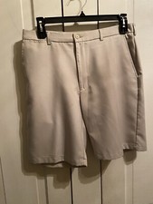 Ben Hogan Performance Golf Collection Men’s Khaki Golf Shorts Size 34 Beige