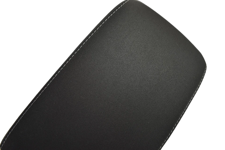 Volkswagen Golf GTI 2010-2014 consola central tapa reposabrazos de tela negra OEM Foto 2 de 4