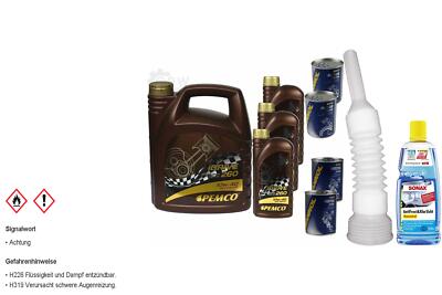 7L PEMCO Motoröl iDRIVE 260 10W-40 inkl. Additiv Auslaufschlauch Reiniger