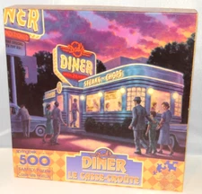 Springbok DADS DINER JIGSAW PUZZLE 500 pcs MOS9109 Vintage Cafe