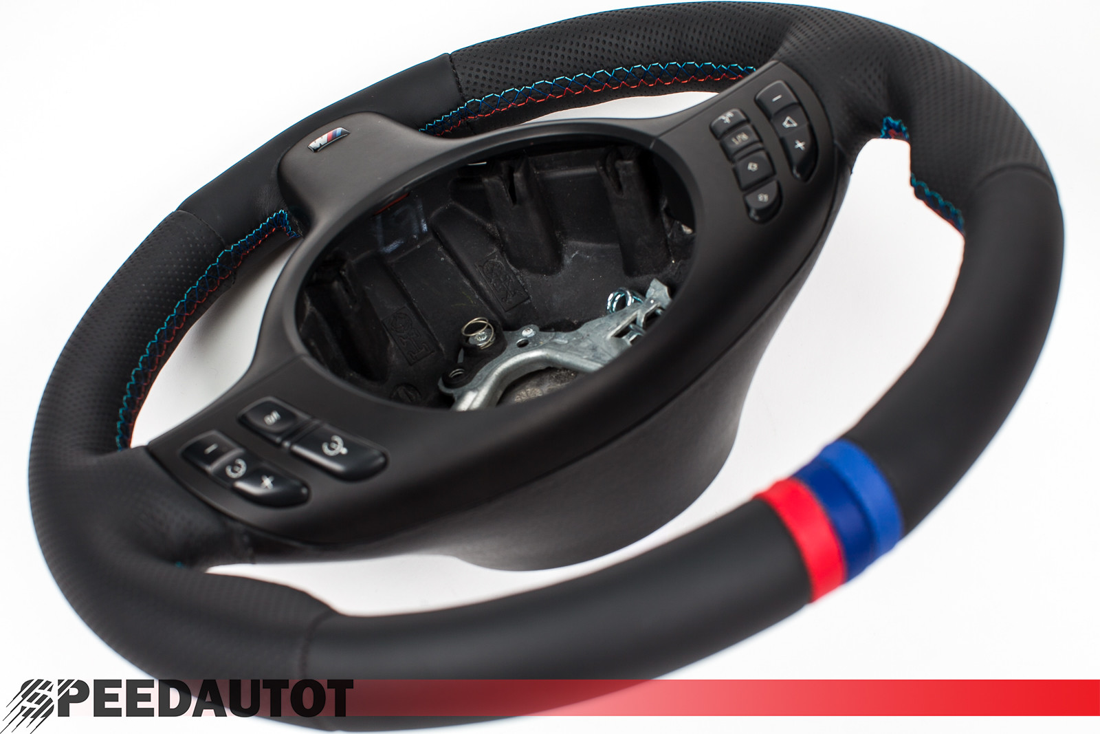 Lenkrad Leder Lederlenkrad für BMW E39 M5 Lenkrad mit Blende MULTIFUN ...