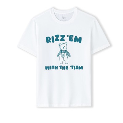 Rizz Em With The Tism - Unisex T Shirt, Silly Shirt, Graphic Tee, Gift Idea