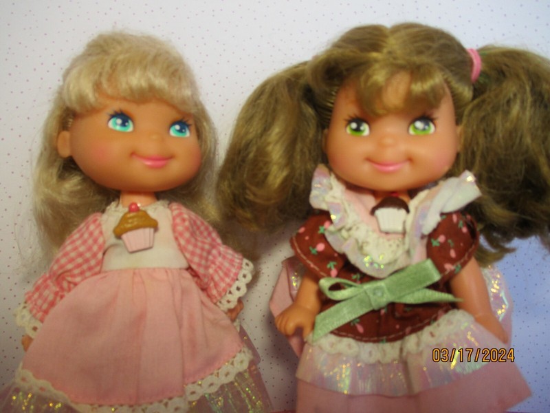 Vintage Cherry Merry Muffin & Chocolottie Dolls