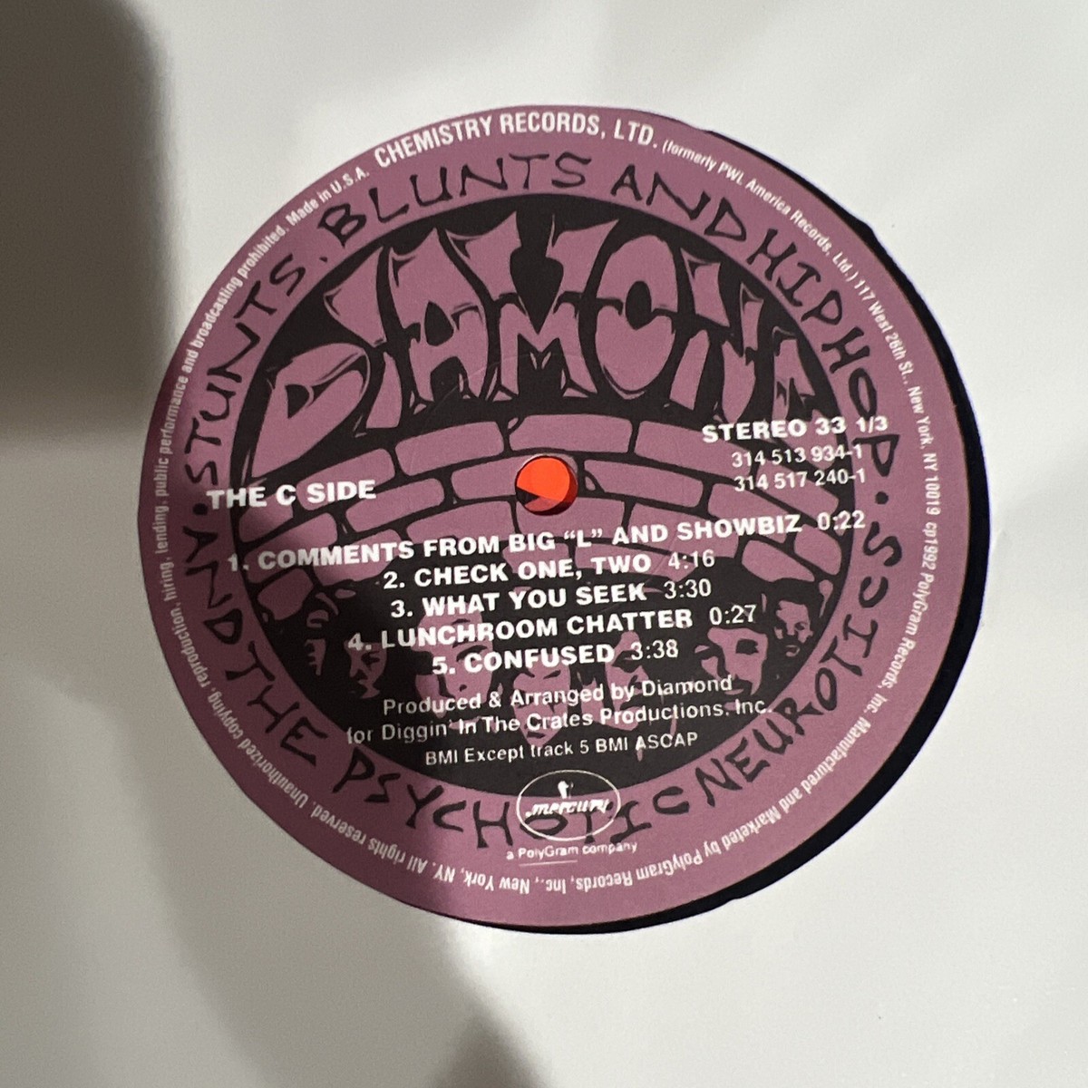 新品Diamond and the Psychotic Neurotics2LP Diamond And The Psychotic Neurotics - Stunts, Blunts, & Hip