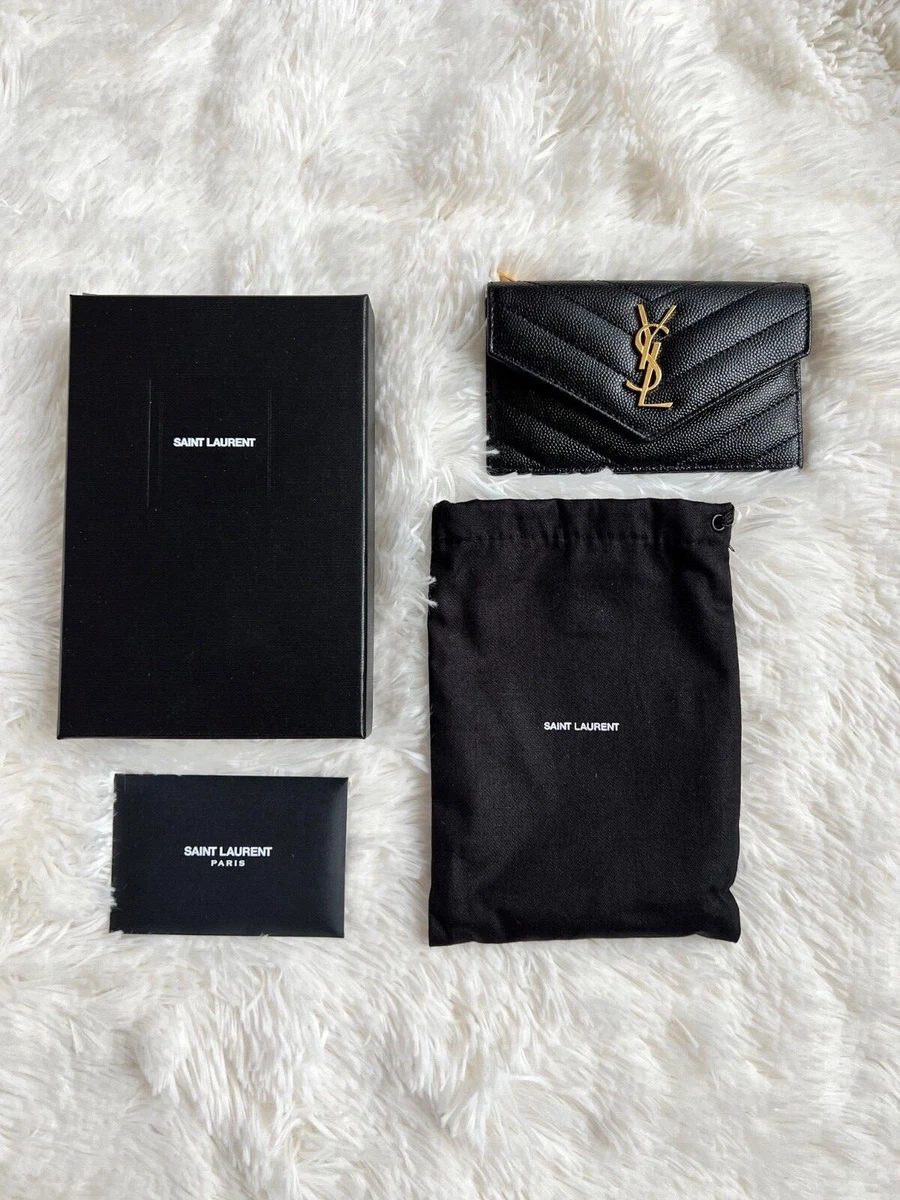 Cassandre Matelassé Fragments Leather Zip Card Case