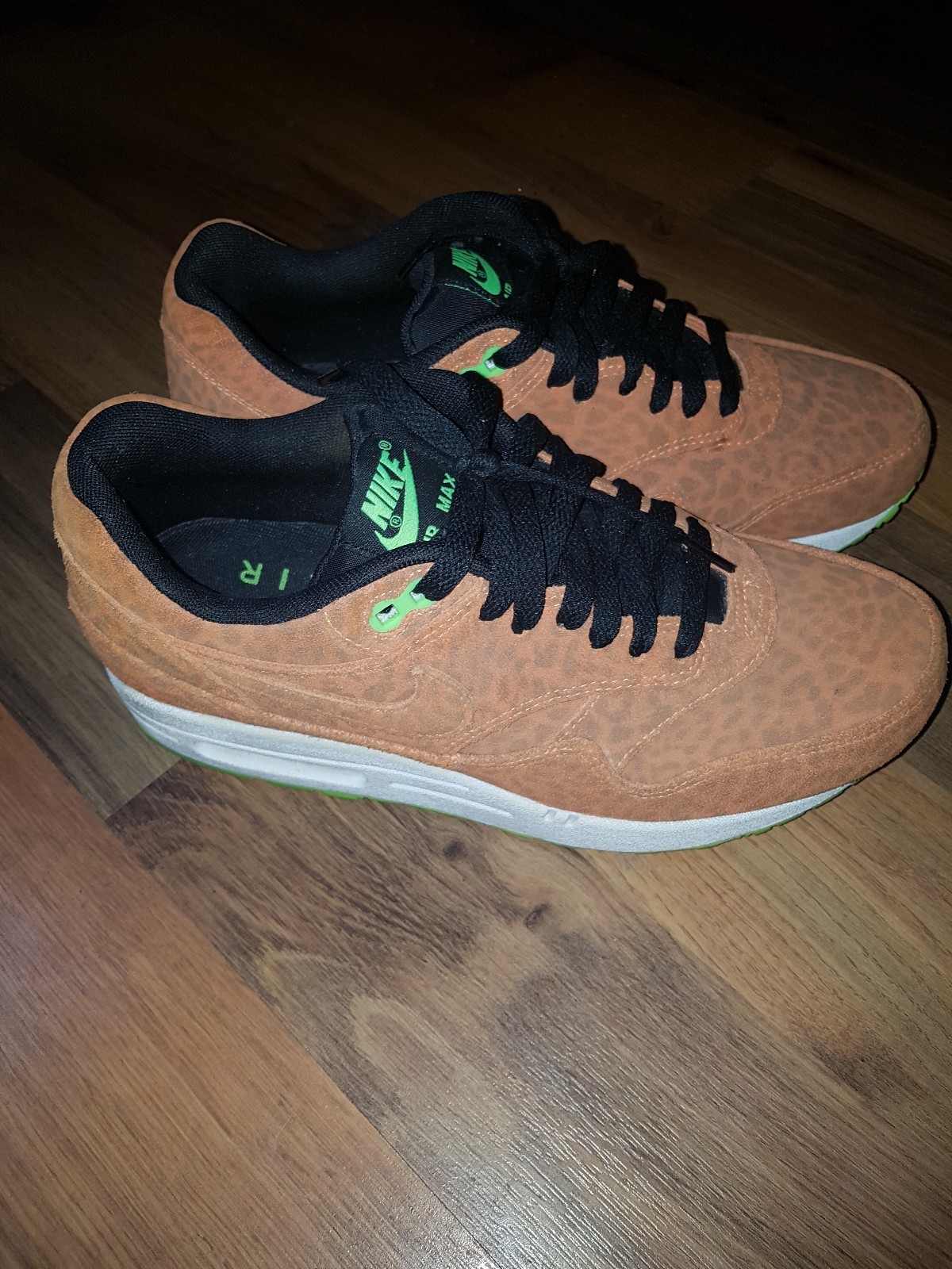 Nike Max 1 Arancione Air Leopard Safari Deadstock Raro Nike Max 1 Arancione Air Air Air Leopard Safari Deadstock Raro 69df36