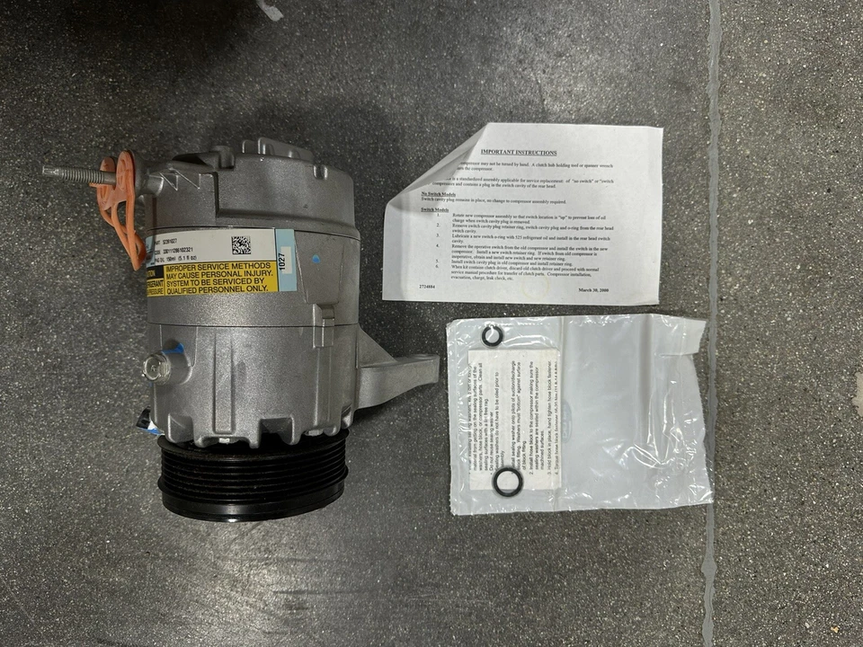 Compresor de aire acondicionado para Buick Lacrosse, Allure 2005-2008 nuevo Delphi CS10073 Foto 3 de 4