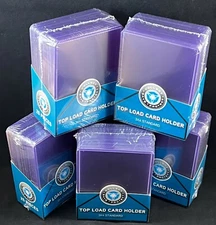 500 COLLECT*SAVE*PROTECT Top Loaders Standard 3x4 Regular Card + 500 SLEEVES