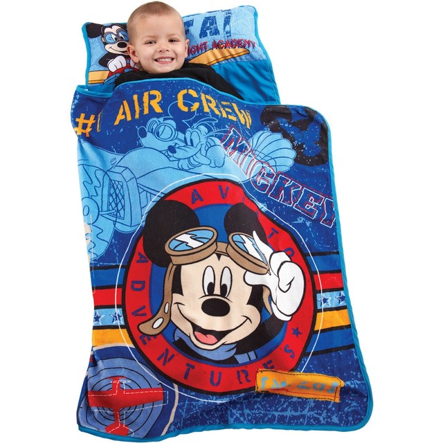 Nap Mat Toddler Mickey Mouse Sleeping Bag Travel Children Bedding