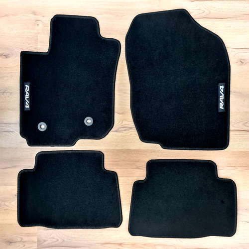 Car Floor Mats For Toyota RAV 4 2005 2012 Velour Carpet Black