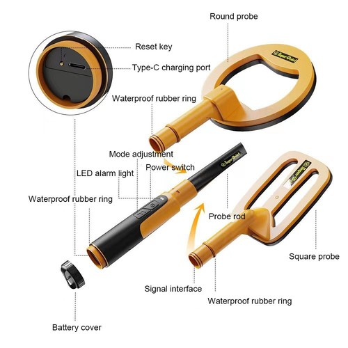 3 in 1 Ground Underwater Metal Detector Pulse Waterproof Pinpointer Gold Finder - Picture 4 of 13