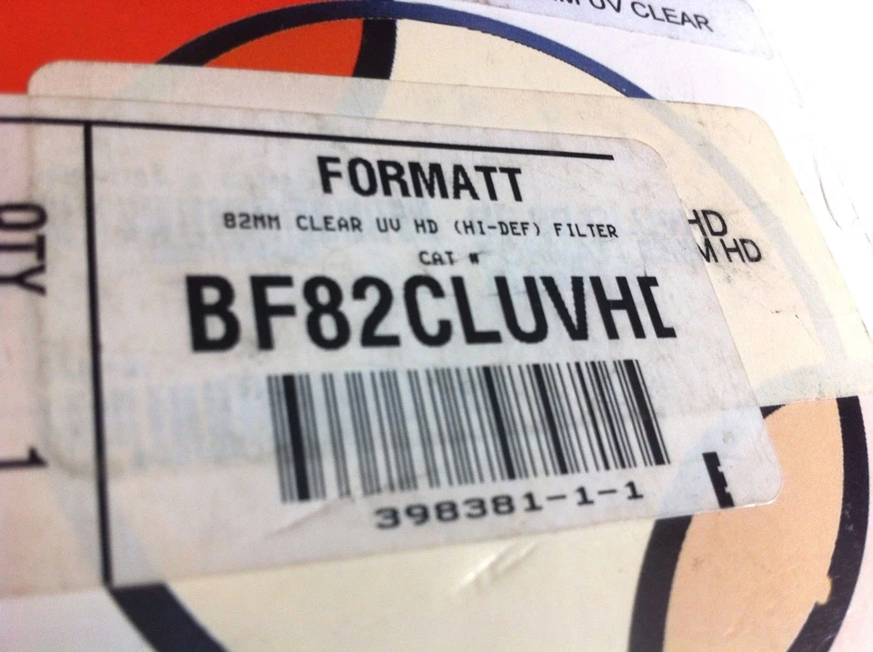 Formatt 82mm BF82-CLUVHD UV Clear HD (HI-DEF) Lens Filter 82 mm 29831-1-1 - Image 2 of 4