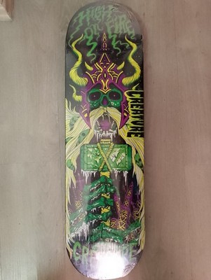 Creature X HIGH ON FIRE Frost Hammer Skateboard Deck Limited Edition