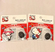 Hello Kitty My Melody Rubber Stand Set Of 2 Cute Character Goods Japan