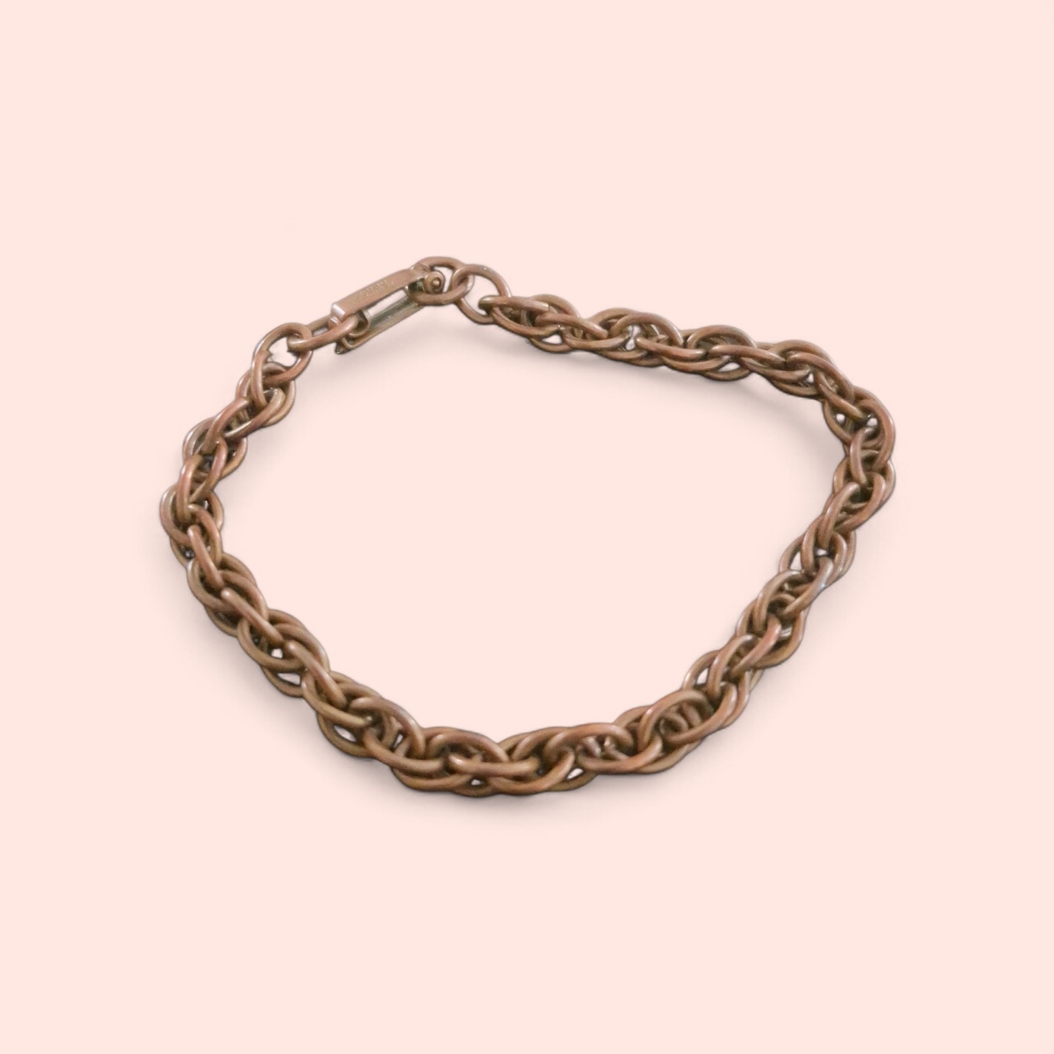 Solid Copper Chain Bracelet 7" - image 1