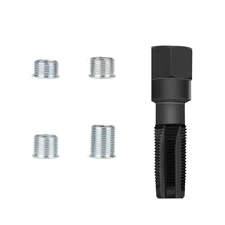 M14 x1.25 Spark Plug Rethread Thread Repair Kit Reamer Tap with 4 Inserts B