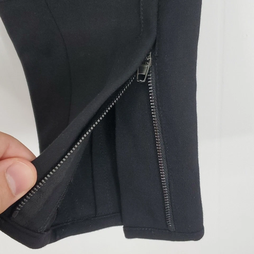 Pantalones 3.1 Phillip Lim para mujer 0 cremallera tobillo pierna cónica bolsillos negros carrera Foto 4 de 4