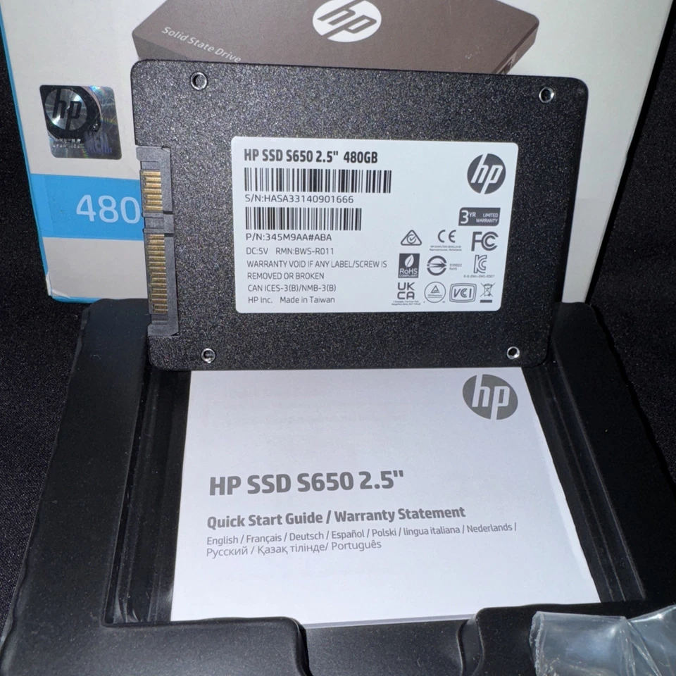 HP S650 480GB 2.5" SATA 6.0Gb/s Internal Solid State Hard Drive SSD 345M9AA#ABA - Image 3 of 4