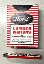 Markal Qty. 0f 8 Black  Lumber Crayons #500  / New in Box