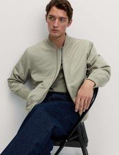 Marks & Spencer Mens Thyme Bomber Jacket - M&S