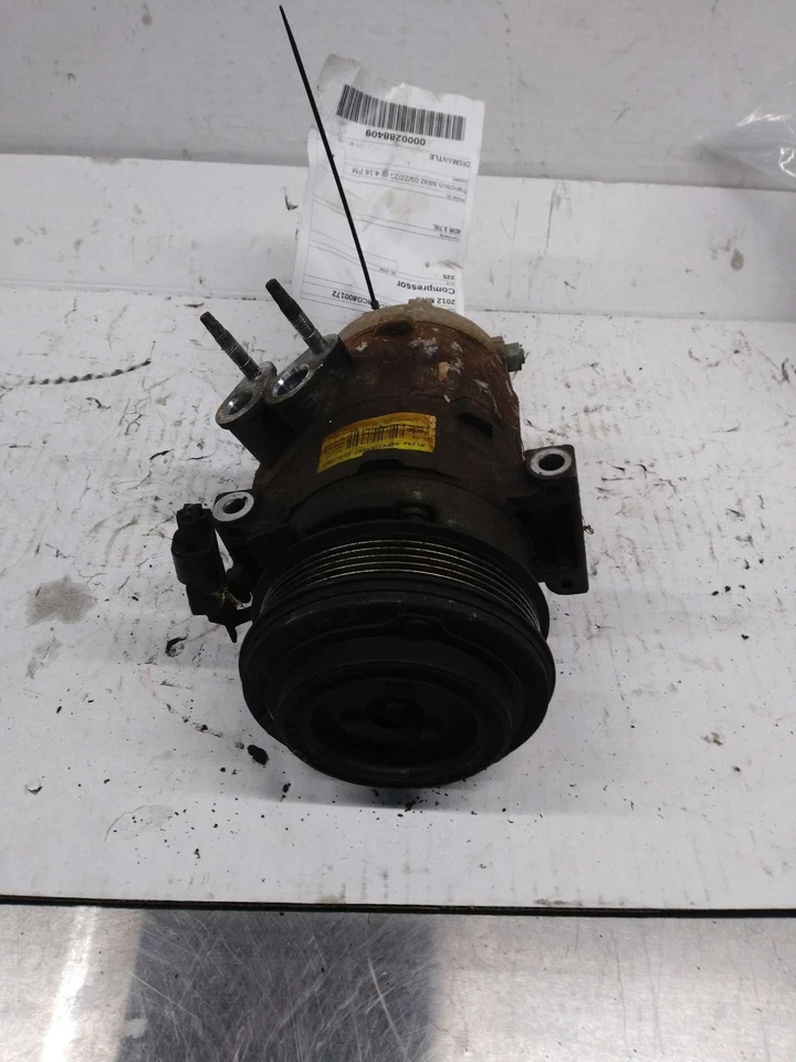 2012 Lincoln MKS A/C Compressor OEM 514157 Black 130k Miles Warranty - Image 2 of 3