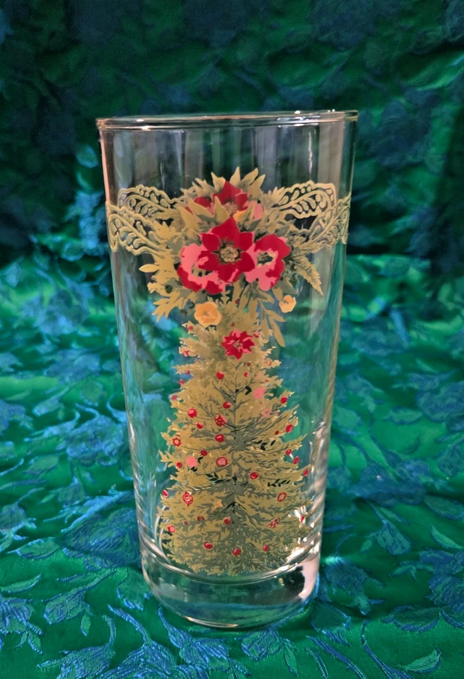 Juego de enfriador de vidrio Pioneer Woman Holiday Cheer 6 vasos 16 OZ ¡NUEVO! Foto 2 de 4