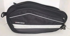 First Gear Expander Zip Black Motorcycle Bag #P10-7273 Pre-owned