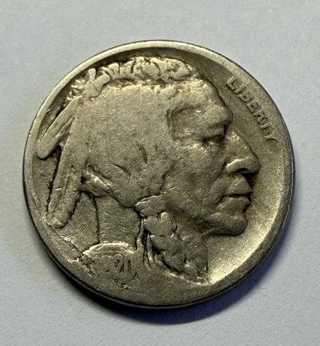 1920-S Buffalo Nickel Good G Circulated Coin - Semi-Key Date