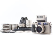 3 Lens All MINT Contax G2 35mm Film Camera 28 90 45mm TLA200 Flash From JAPAN