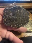 Vintage Old Texas  Usa Crude  Oil Field Pump Belt Buckle Rare Unique Piece
