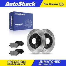 Front Drilled Slotted Brake Rotors Ceramic Pads for Hyundai Elantra 1.8L