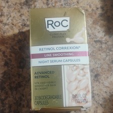 RoC Retinol Correxion Line Smoothing Night Serum Capsules Retinol 30ct Biodegra  