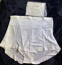 Lot Of 2 Vintage Dutchmaid Acetate Full Brief Panty NOS Size 40 White USA