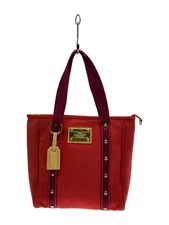 LOUIS VUITTON Antigua Cab PM RED Canvas RED From Japan