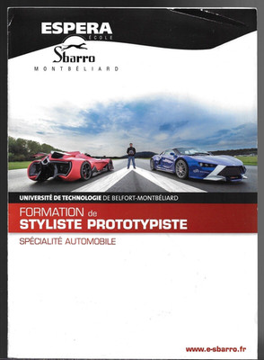 Sbarro Ecole Espera 2014 Genfer Autosalon Press Pack Fleche Rouge & Sparta