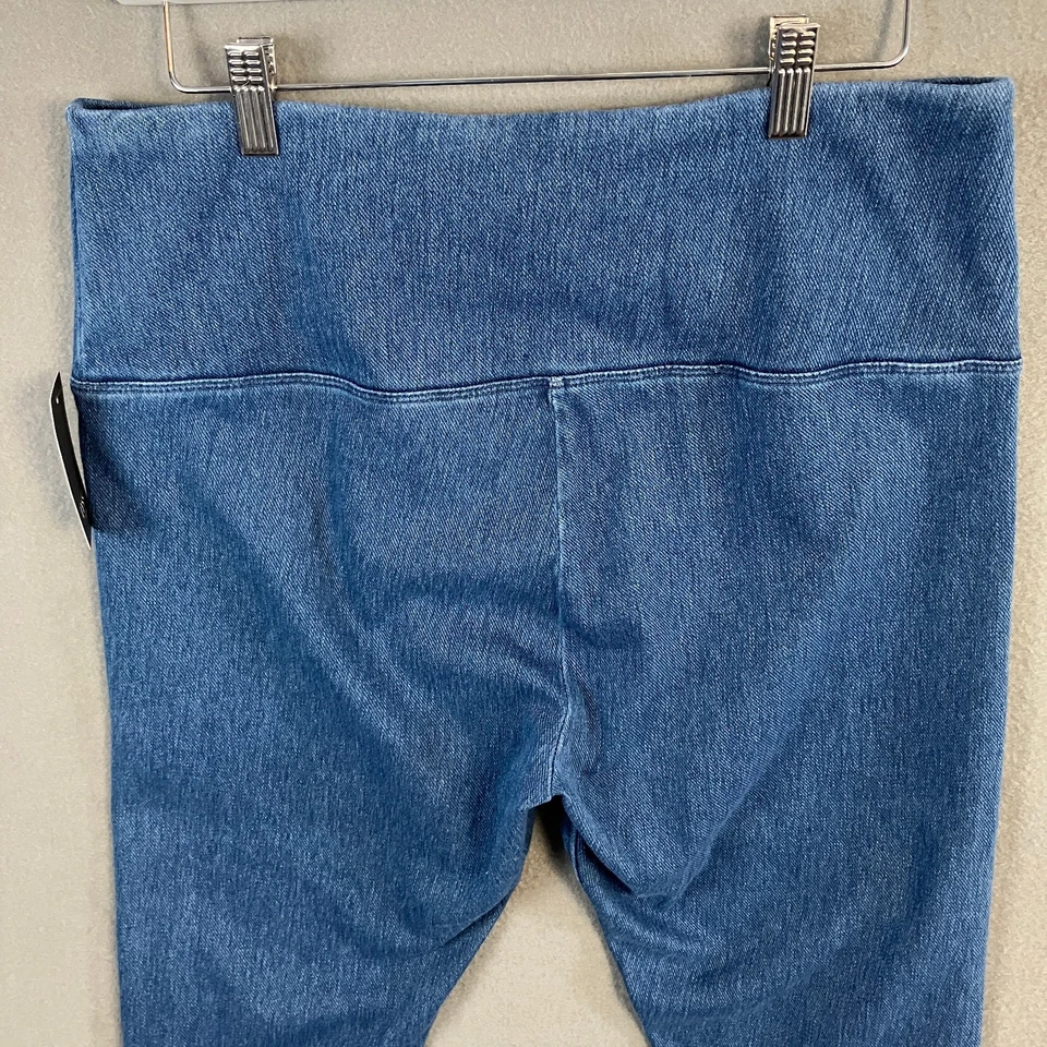 Leggings capri de mezclilla para mujer Lyssé talla XL azul lavado medio nuevos con etiquetas Foto 4 de 4