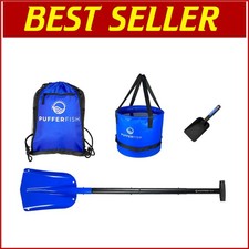 Durable Sandcastle Kit for Children - Includes Big Shovel and Recycled Tools