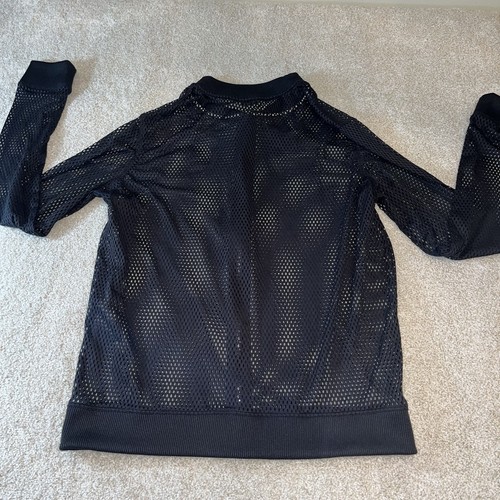 Victoria Sport Größe Small durchgehender Reißverschluss schwarz Netz Netz sportliche sportliche Jacke - Bild 5 von 5
