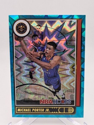   Michael Porter Jr #21 2021-22 Hoops Teal Explosion Parallel 