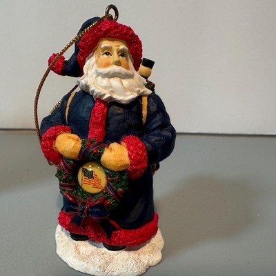 2002 Ltd Ed USA Santa Ornament United We Stand 9/11 Tribute The Memory Company