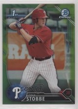 2016 Bowman Draft Chrome Picks Green Refractor 60/99 Cole Stobbe #BDC-62 0c6