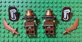 LEGO Castle Fantasy Era Troll Warrior Minifigure w/ Shoulder Pads, Shield, Axe