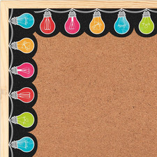 60 Pcs 60 Ft Bulletin Board Border Classroom Decor, Light Bulb Shape